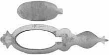 Oval Style Capbox Kit, sand cast nickel silver,
5-1/2" overall length